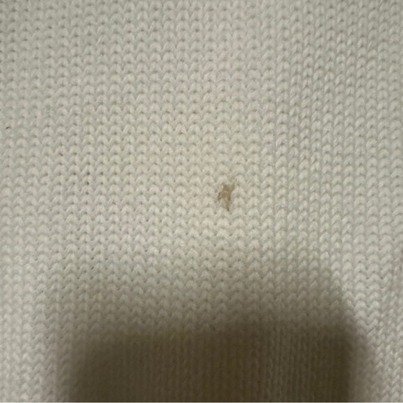 LABO ART White 100% Cotton Knit Sweater Made In Italy Size 0 - Picture 4 of 9